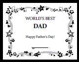 certificate for dad